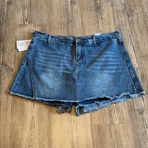KSFQ Cute Denim Skort Plus Size 36